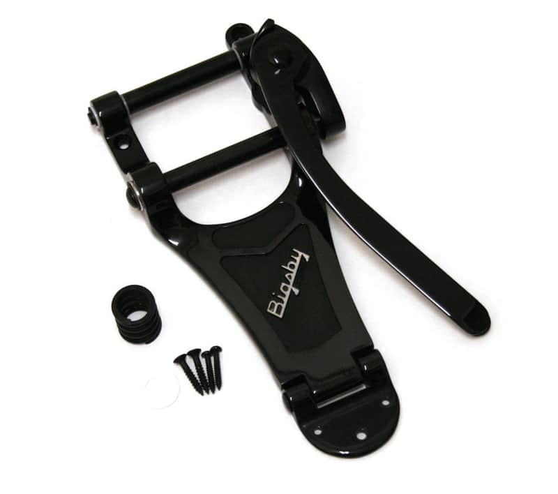 086-8013-008 Bigsby B700 Black Vibrato Tailpiece For Archtop Gibson Les Paul image 1