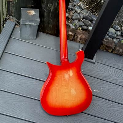Rickenbacker 425 1967 - a very rare & stunning Fireglo 425 w/a cool factory Boyd Vibrato ! image 4