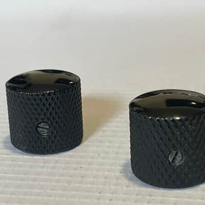 2000's Japan Jackson DXMGT Dinky Guitar Black Dome Metal Volume Set Screw Knob Set image 1