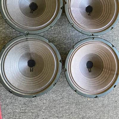 4x Jensen P10R Vintage Alnico 10" 25-Watt 8ohm Guitar Speaker 2010s - Green image 2