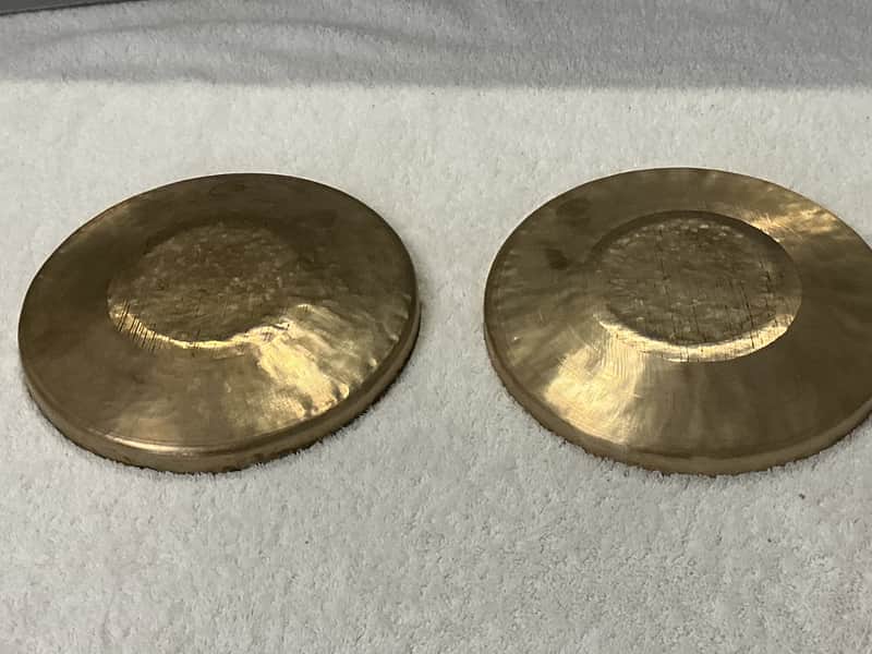 Chinese Opera Gongs …2 In Total….9” Each….494g/479g….Circa 2020 image 1