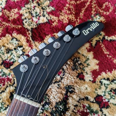 1991 Orville Explorer Gibson-Licensed Guitar, 100% Original, Japan Terada - Cherry image 3