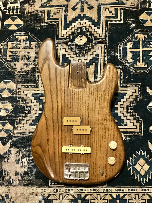 1980 Schecter Loaded Ash Body PJ Bass image 1