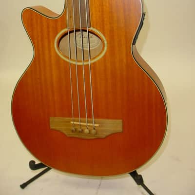 Guild B4CE Left-Handed Acoustic Electric Bass Guitar Vintage 90's LEFTY B4CE-AMB image 3