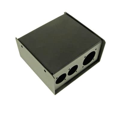 PROCRAFT PB5-2G4X-BK-V2 Steel Project Box 4 1/2" x 4-3/4" x 2-3/8" 2G + 4D punches image 1