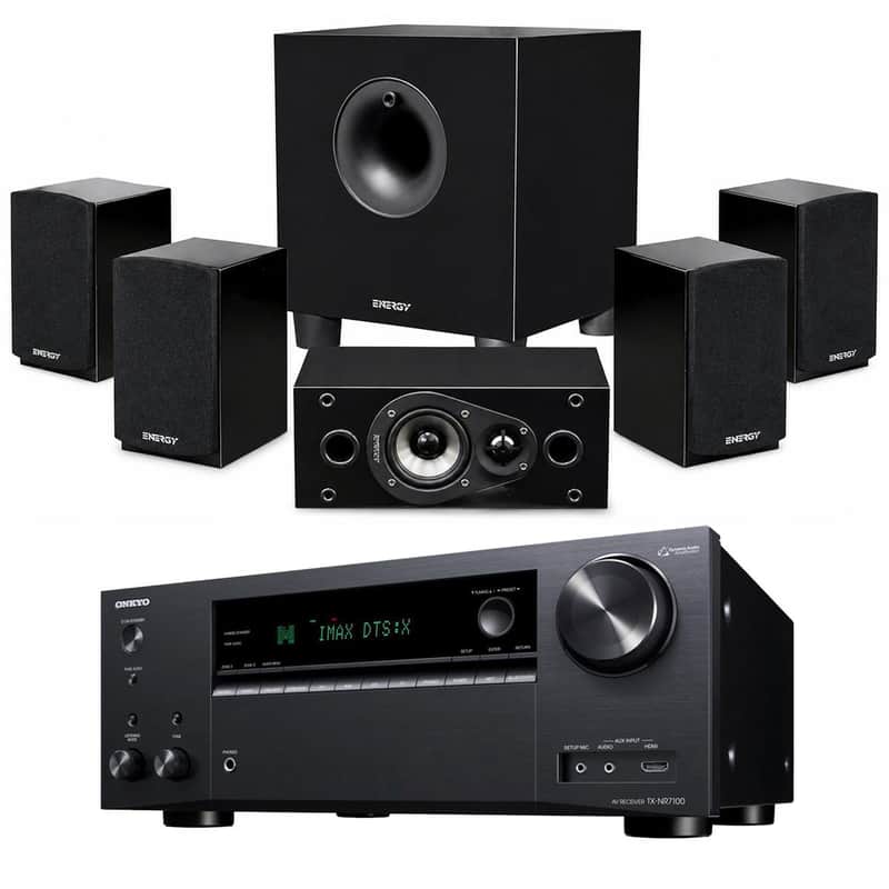 Energy Take Classic 5.1 Channel Home Theater System, Bundle with TX-NR7100 9.2-Channel 8K/4K Network AV Receiver image 1
