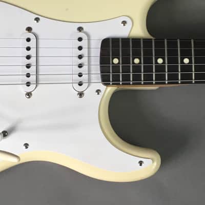 Vintage Fender Japan Strat MIJ 62RI Olympic White Reverse Nitro Relic Neck Hendrix Tribute Rare Guitar 7.6 lb Tweed HSC image 15