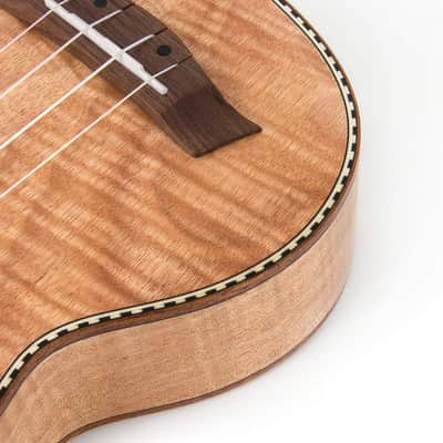 21 Inch Soprano Ukulele, Classical Headstock Hard Lightweight Okoume Ukelele, Tiger Flame Ukulele for Adult Beginners, Kids with Uke Gig Bag, Tuner, Strap, Replacement Strings, Capo Picks, etc image 2