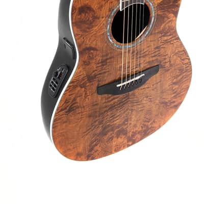 Ovation E – akustická kytara Celebrity Standard Plus Mid Cutaway Nutmeg Burled Maple image 8