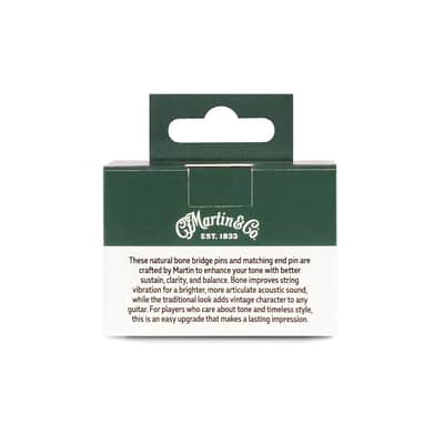 Martin APP0028 Genuine Bone Bridge Pin Set w/ Tortoise Inlay image 3