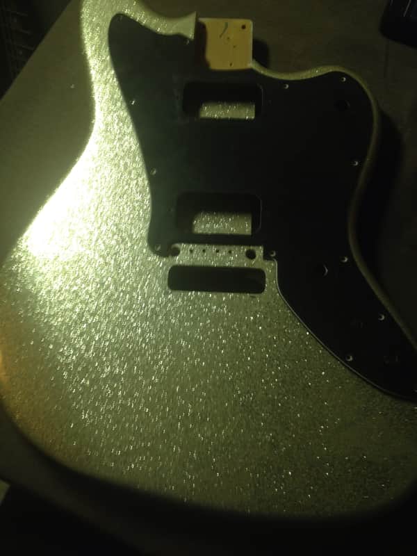 Squier Jagmaster (body+pickguard) Silver Sparkle image 1