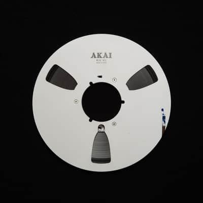 AKAI 10.5" aluminum metal reel, with AKAI ERT box, loaded with tape image 3