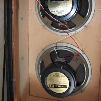 SAI Gitarrenbox 2 x 12 Rola Celestion - vintage, made in UK 1975 Bild 4