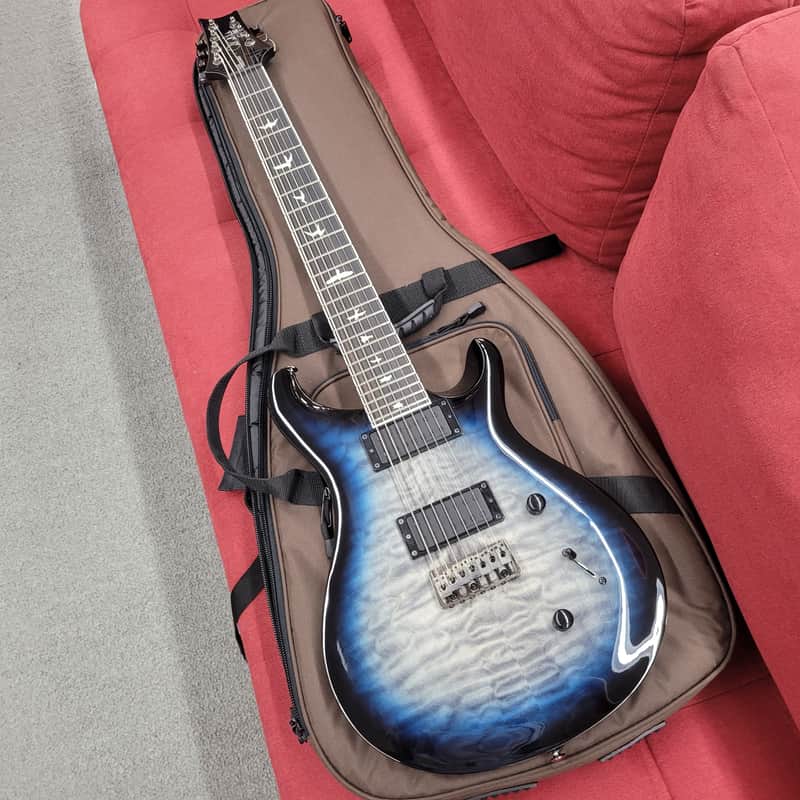 PRS SE Mark Holcomb SVN 7-String with Bag 2023 - Holcomb Blue image 1