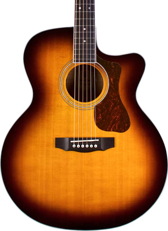 Guild F-250CE Deluxe Jumbo Acoustic-Electric Guitar, Solid Spruce Top, Antique Burst image 1