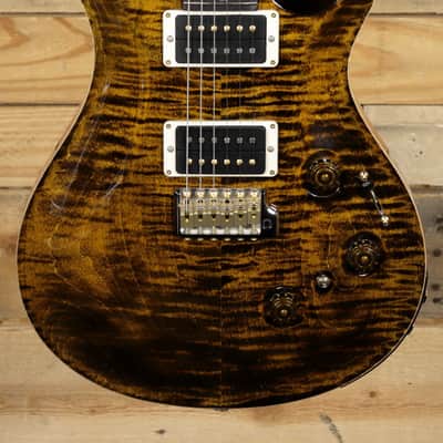 PRS 10 Top Custom 24 Piezo Electric Guitar Yellow Tiger w/ Case image 2