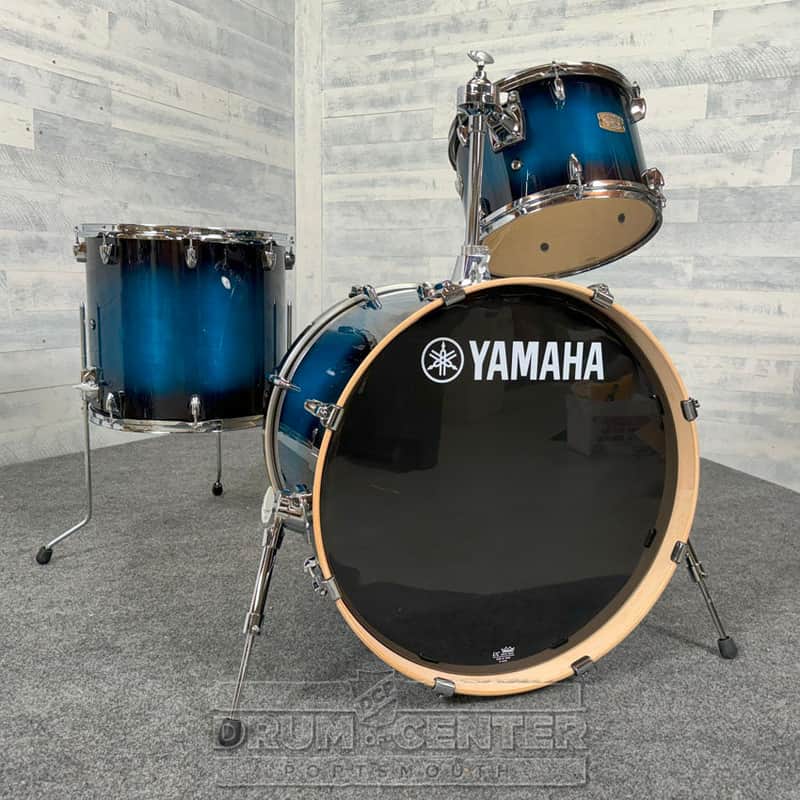 Yamaha Stage Custom Birch 3pc Drum Set 22/13/16 Deep Blue Sunburst image 1