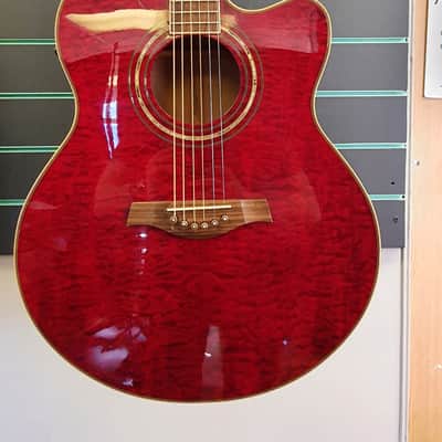 Tanglewood Sundance TW57 1999 Trans Red Electro Acoustic Guitar image 2