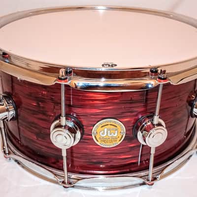 DW MODIFIED SNARE DRUM (C VIDEO) W/ MUFFLER - RED OYSTER WRAP-FREE SHIP TO C-USA! image 3