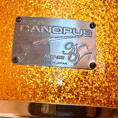 Canopus 14” mv60 m2 snare - Gold sparkle image 4