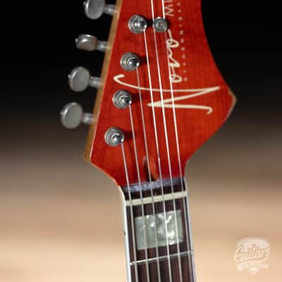 Novo Signature Miris HS Semi-Hollow Guitar w/ Lollar Novel T's – Fire Glow image 5