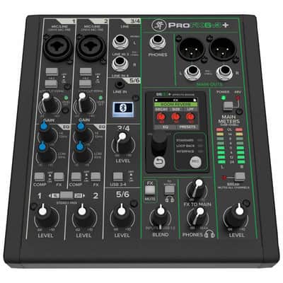Mackie ProFX6v3+ 6-Channel Analog Enhanced FX USB Studio Live Mixer w Bluetooth image 2