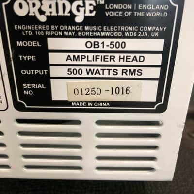 Orange OB1-500 500w Bass Head Bild 3