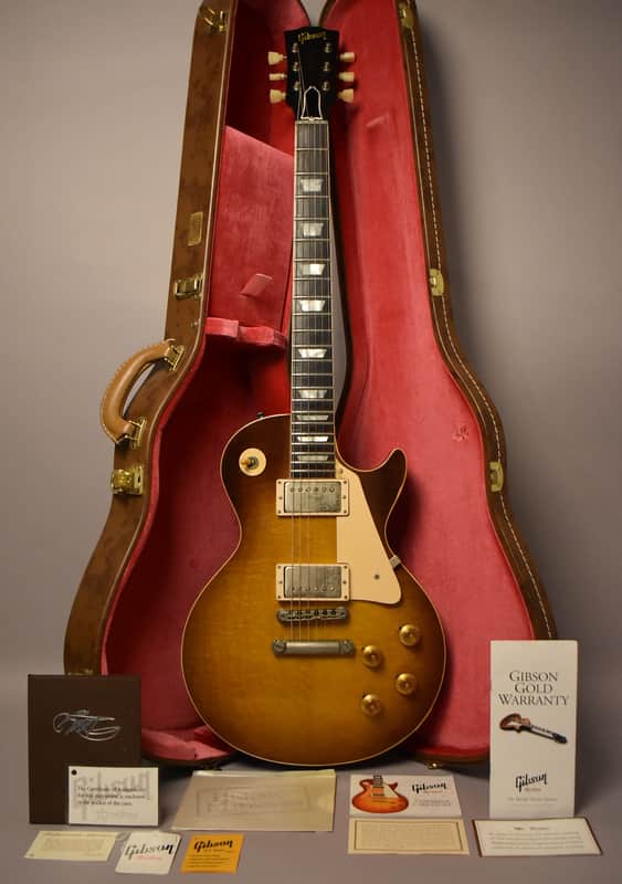 2010 Gibson Custom Shop Billy Gibbons "Pearly Gates" '59 Les Paul Standard Historic Makeovers Sunburst w/HSC image 1