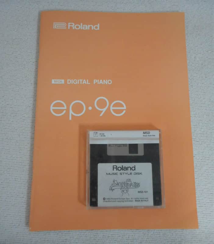 Operating Manual for Roland EP9E Digital Piano W/Music Style Disk image 1