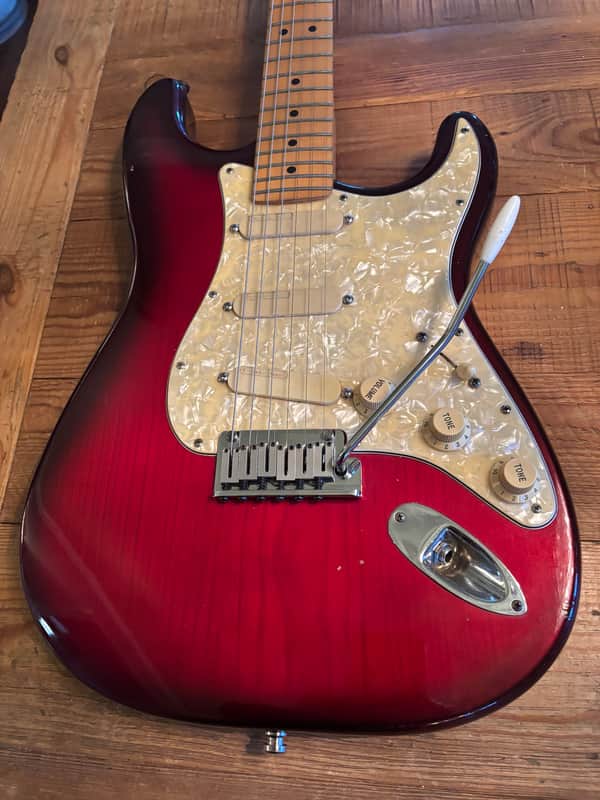 Fender Strat Plus Dx Lace Sensors TBX Wilkinson Schallers 1991 - Crimson Frost image 1