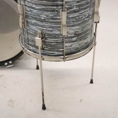 Ludwig Club Date 3pc Drum Kit Set Blue Oyster Pearl Vintage 1960's 20/14/12" image 20