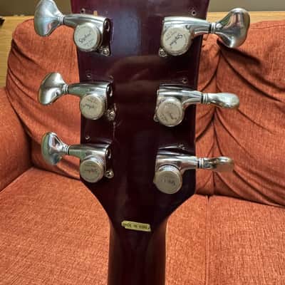 Drifter HLP-2W Les Paul Copy Lawsuit Guitar Trans Red 1970's image 5
