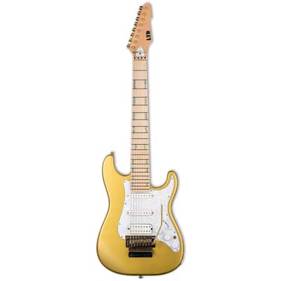 ESP LTD JRV 8FR Metallic Gold MGO 8 String Baritone Javier Reyes - BRAND NEW + HARD CASE 8 FR Floyd Rose image 2