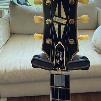 Gibson M2M Murphy Lab 1957 Les Paul Custom Heavy Aged Electric Guitar Ebony 2020s - Black image 4
