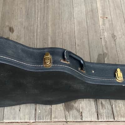 1960s Gibson ES-330 Case , Black w. Yellow Lining image 2