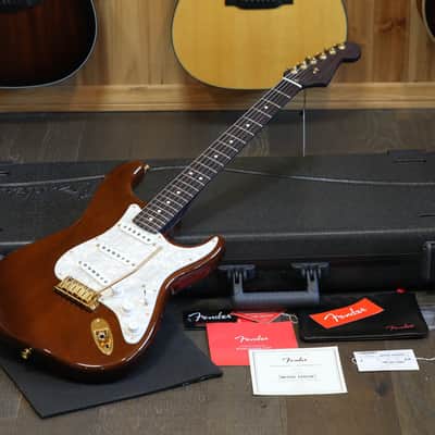 Unplayed! 2026 Fender Mod Shop Stratocaster w/ Rosewood Neck Electric Guitar Walnut w/ Gold + COA OHSC image 1