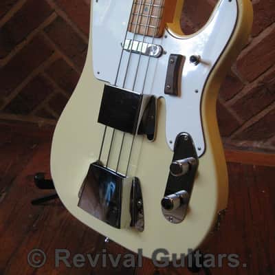 1970's Vintage Made in Japan Angelica Deluxe Tele Bass, all original with Case image 10