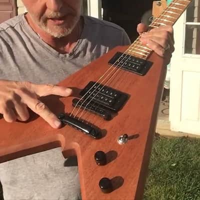 the Flying MV Black Diamond Guitar Hand Crafted In AMERICA image 10