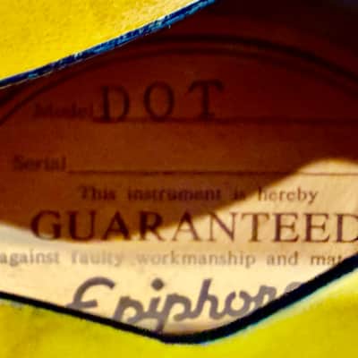 Epiphone The Dot 1997 - 2007 - Vintage Sunburst image 6