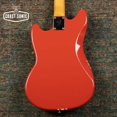 2004 Fender '69 Competition Mustang reissue MG69 Fiesta Red Matching Headstock MIJ Japan image 3
