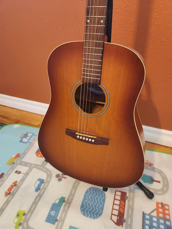 Seagull Entourage Rustic QIT Dreadnought 2010s - Rustic Burst image 1