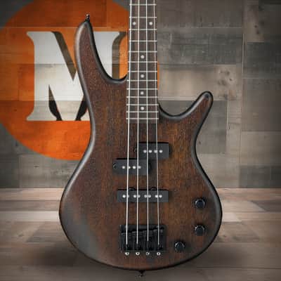 Ibanez Gio SR miKro "Short Scale" 4 String Electric Bass - Walnut Flat (GSRM20BWNF) image 1
