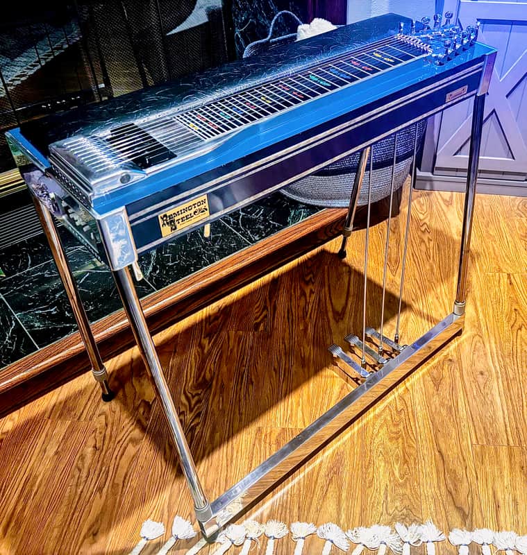 Remington Sustainmaster 2017 - Blue Mica w/ abalone trim, Pedal Steel Guitar image 1