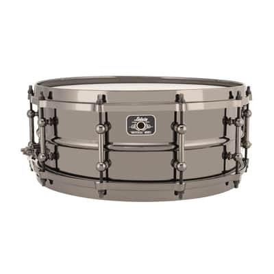 Ludwig 5.5x14" Universal Brass Snare Drum with Black Nickel Hardware image 1