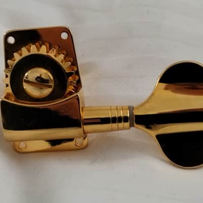 Jin Ho Gold Bass Tuners 2L + 2R (NOT 4 in a line) image 3