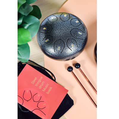 Chord Silver Steel Tongue Drum 6 inch 8-Note Musical Instrument image 4