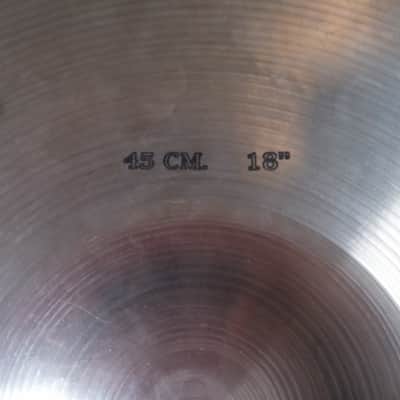 VINTAGE SABIAN 18" THIN CRASH EARLY 80S BEAUTIFUL ORIGINAL INK STAMPS Sounds Great ! 1325 G image 12