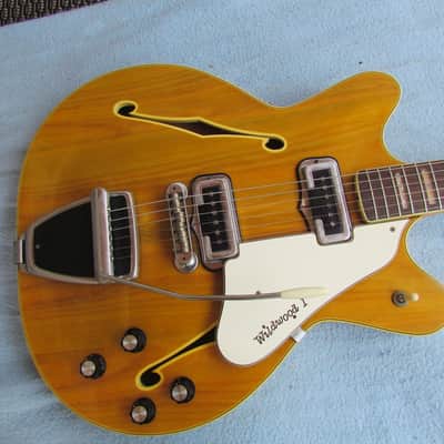1967 Fender Coronado II Wildwood Finish With Original Case & Tremolo Arm Cool 2 Pickup Vintage Fender Coronado image 6