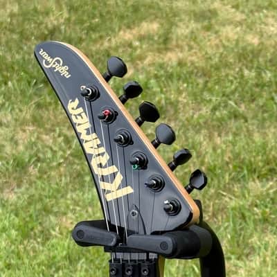 Kramer NightSwan Electric Guitar Black with Blue Polka Dot image 9