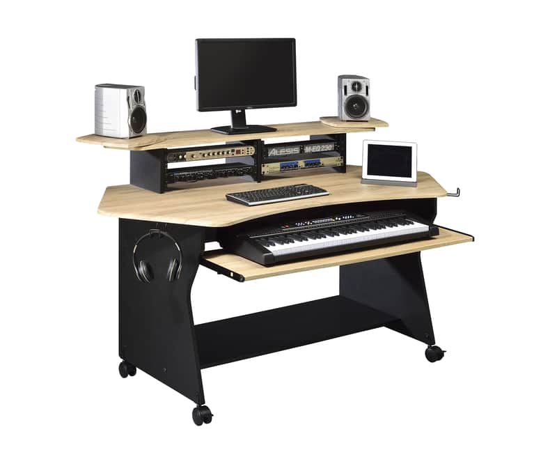 Musiea IM100 Series Music Recording Studio Desk Workstation with 2 x 4U Rack image 1